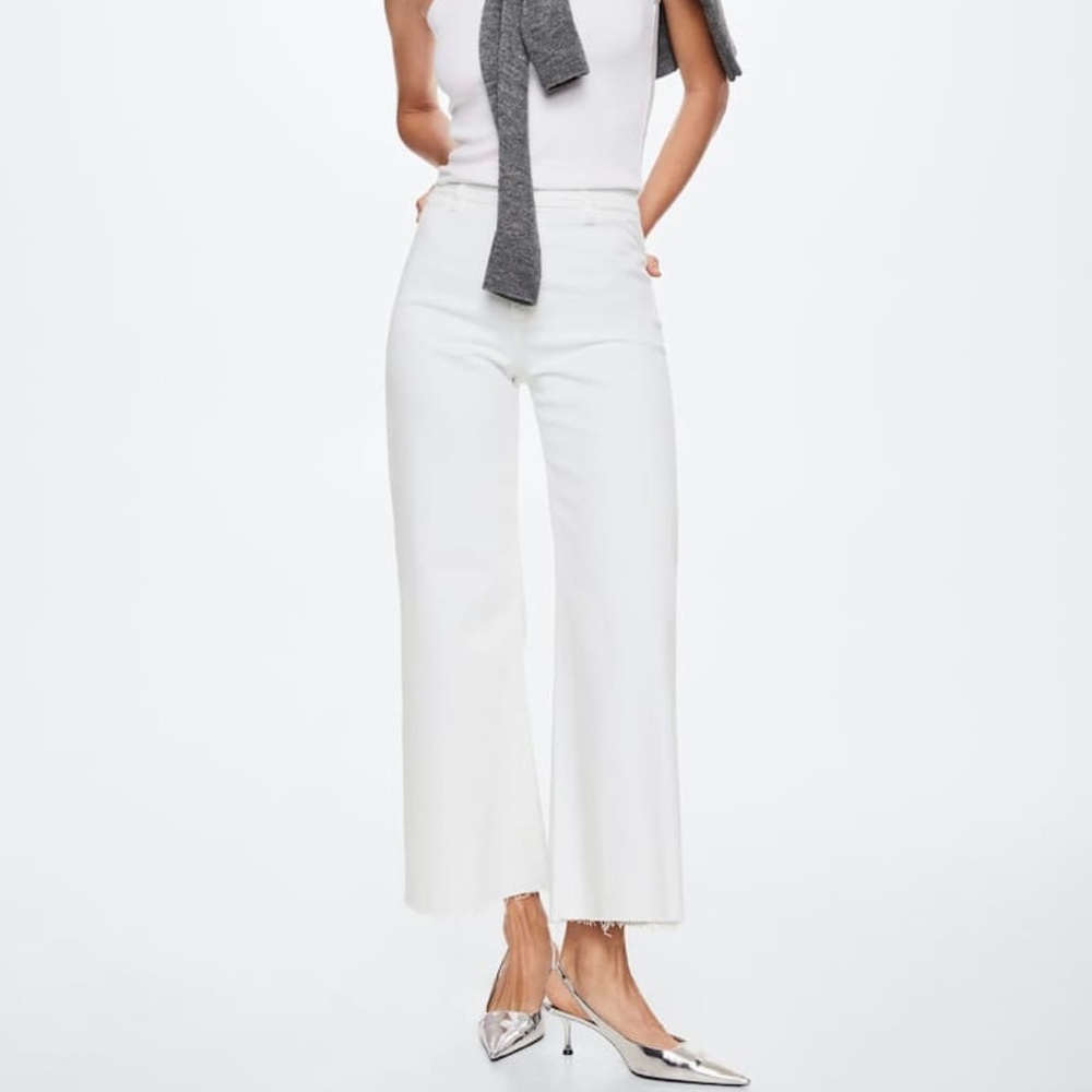 MANGO Culotte High Waist Jeans
